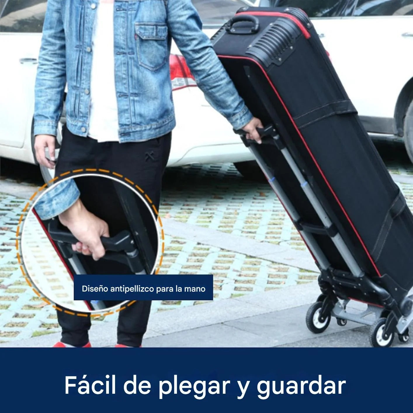 Carretilla plegable de aluminio reforzado