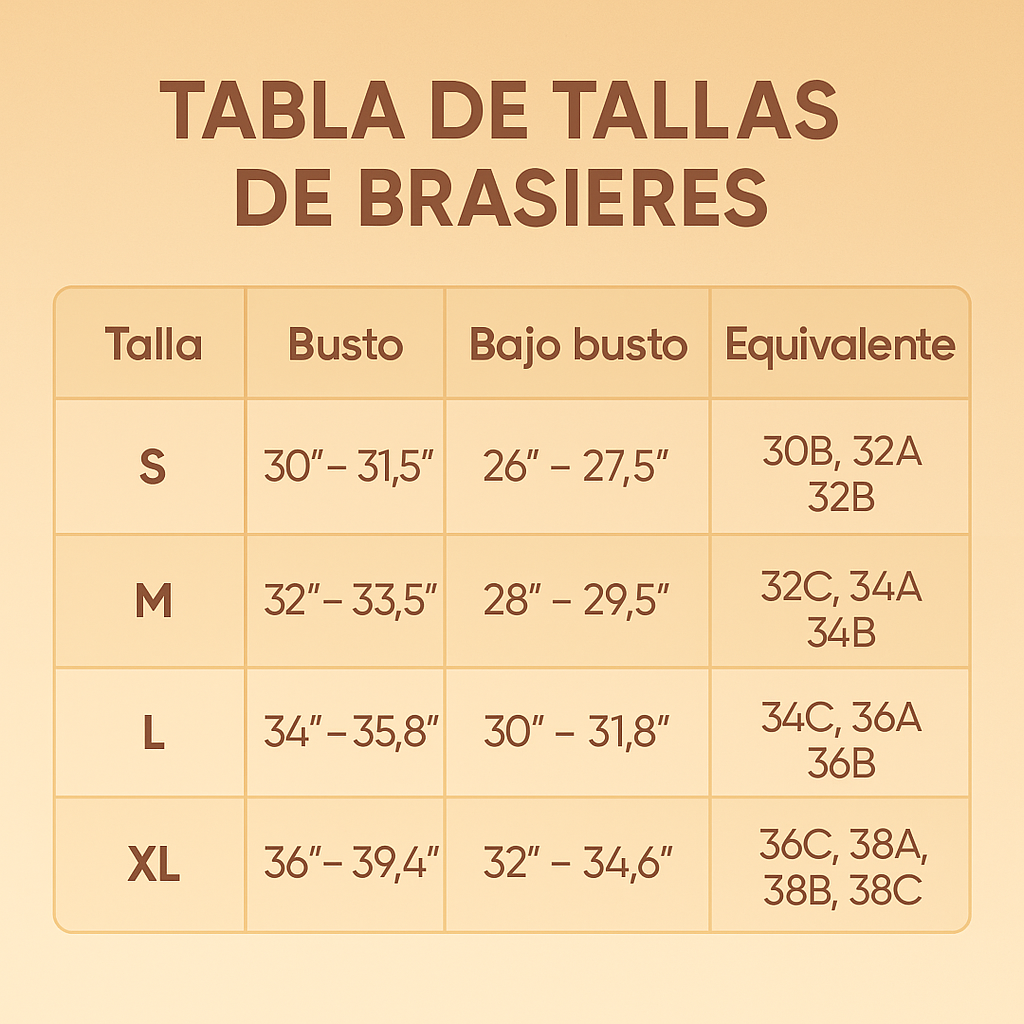 Sujetador Anti-deslizante sin tiras