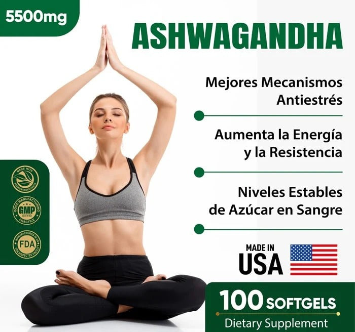 ASHWAGANDHA KSM-66 CON SELLO AMERICANO